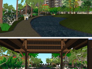 精品小區(qū)景觀su模型設計圖下載 圖片27.47mb 植物景觀庫 su模型