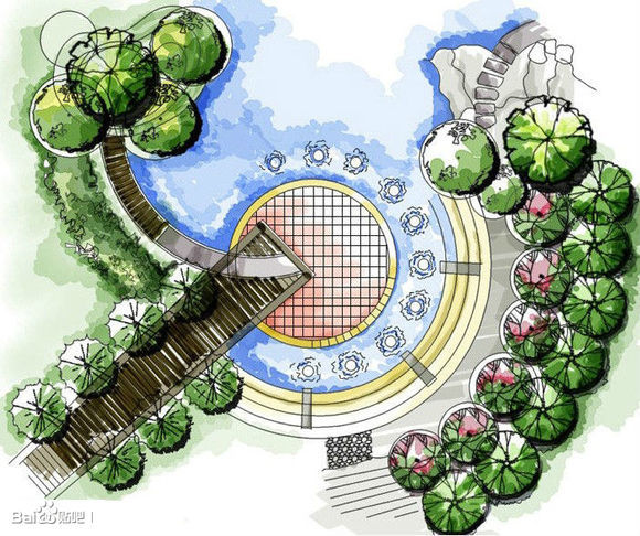 【圖】景觀平面圖_景觀手繪吧_貼吧